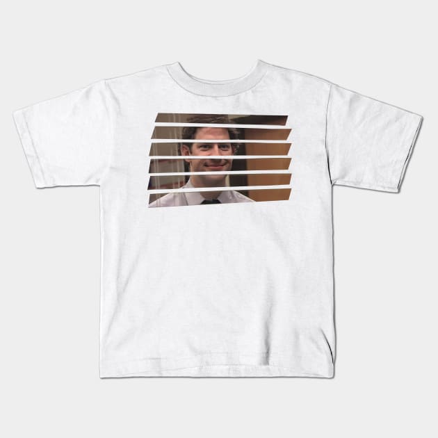 Jim Staring Kids T-Shirt by FlyNebula